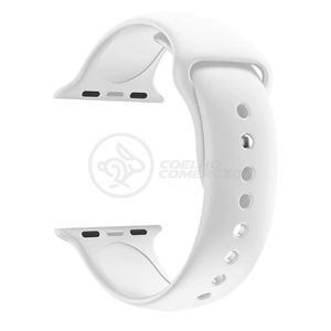 Pulseira Silicone Para Iwo Smartwatch 42mm E 44mm - Branco
