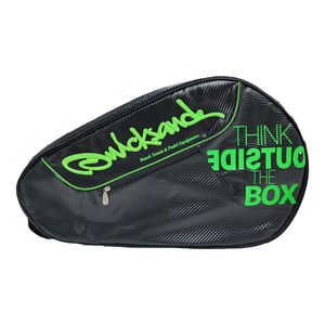 Raqueteira De Beach Tennis Quicksand Torneo 2023 Cor Preto E Verde