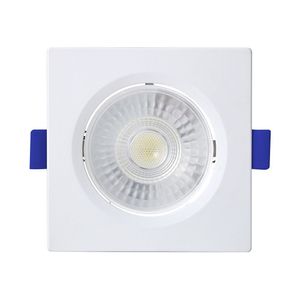 Spot De Led Embutir Slim Mr16 Quadrado 6w Bivolt Blumenau 3000k Luz Quente