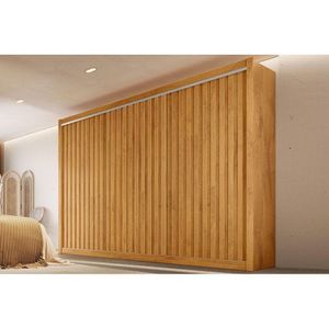 Guarda Roupa Casal York C-6 Gavetas E 3 Portas De Correr Ripada Peroba - Europa