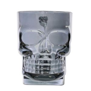 Caneca Vidro Chopp Caveira Dark 540ml Ref 23029