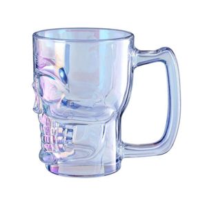 Caneca Vidro Chopp Caveira Furta-cor 350ml Ref 23026