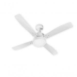 Ventilador De Teto Venti-delta Vintage Com 4 Pás Branco