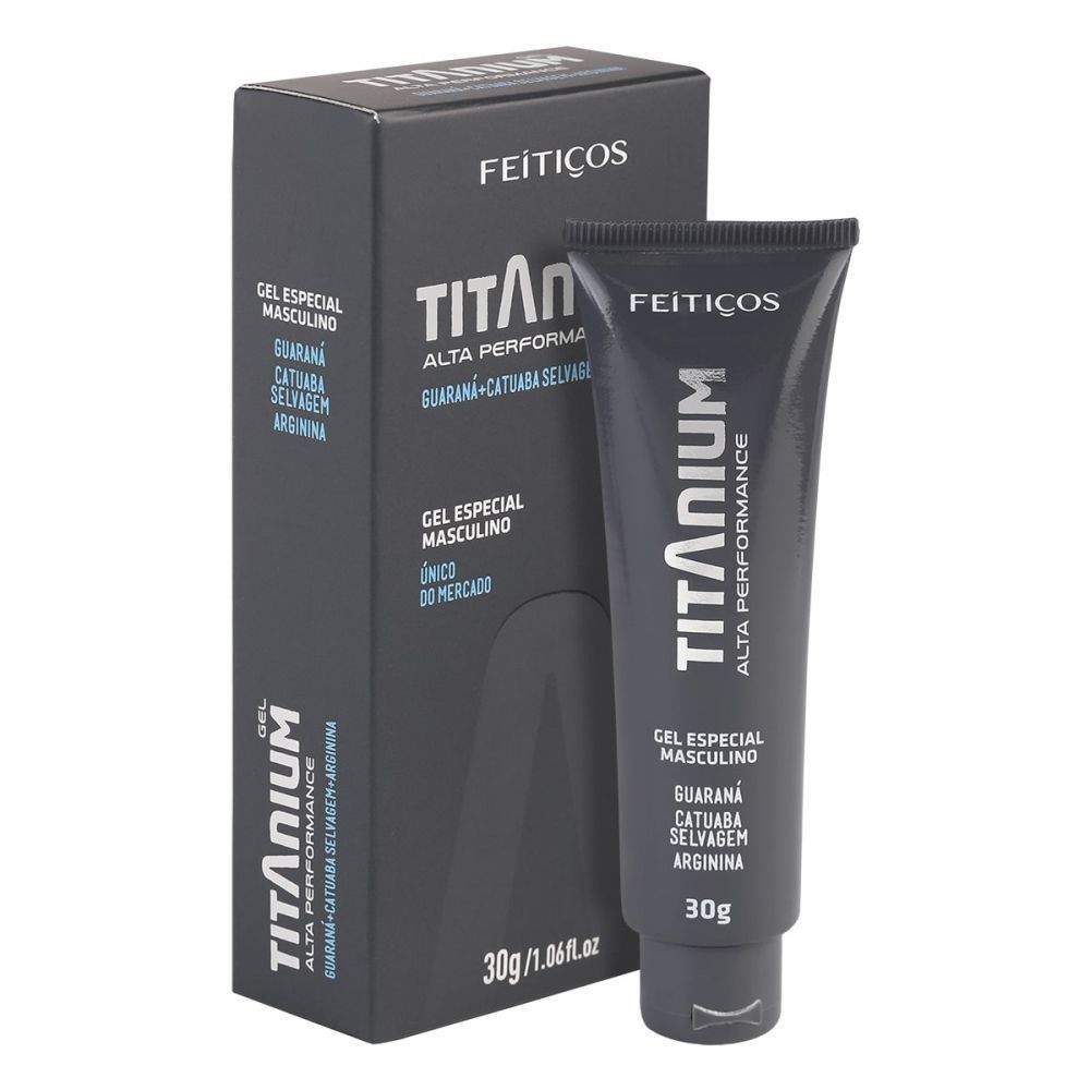 Gel Alta Performance Masculino Titanium De 30g - WebContinental