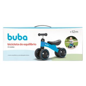 Bicicleta De Equilíbrio 4 Rodas Buba Azul 13516