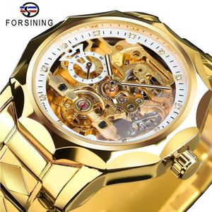 Relógio Masculino Forsining Gmt1238-2 à Prova D'água Bronze