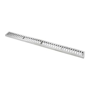 Ralo Grelha Linear Com Caixilho Em Alumínio Polido 15x100cm