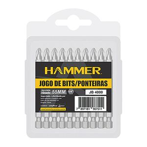 Jogo Bits Ponteira Hammer Philips 10Pc Jb4000