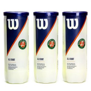 Bola De Tênis Wilson Roland Garros Pack Com 03 Tubos