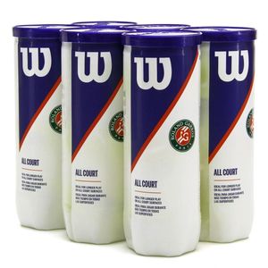 Bola De Tênis Wilson Roland Garros Pack Com 06 Tubos