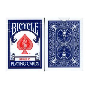 Baralho Bicycle Numbers Gaff Azul Ou Vermelho Azul