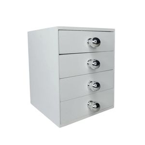 Gaveteiro Em Mdf Com 4 Gavetas (20x16x16) Branco