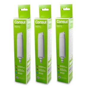 Kit 3 Refis Filtro Consul Cix06ax - Para Purificador De água Cpc31e Cpb34 - Original