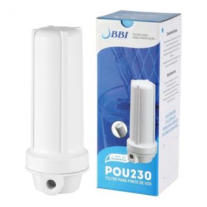 2 Filtro Agua Pou Carvão Bbi 230 + Suporte Duplo + Chave Cor Branco Voltagem Não Se Aplica