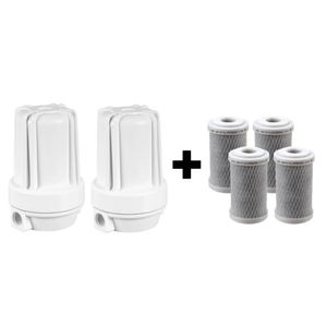 2 Filtro Branco Ponto De Uso 5 Pou Bbi Tira Cloro + 4 Refis Cor Branco Voltagem Não Se Aplica