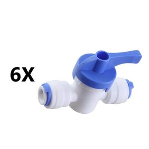 6 Valvula Registro Engate Rápido 3-8 X 3-8 Branca P- Filtro Tipo De Acessório Ou Peça De E Registro