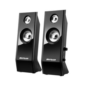 Caixa de Som Shadow Multilaser 2.0 USB 8W RMS Preta SP091