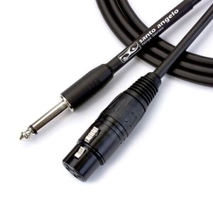 Cabo De Microfone Ninja Hg 0,20 Mm Conector P10- Xlr Femea 30ft 9,15 Metros Preto