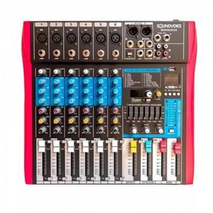 Mesa De Som Soundvoice Ms602 Eux 6 Canais