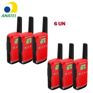 Kit 6x Rádio Comunicador Motorola T110br 25km Vm Talkabout