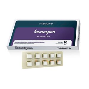 Hemospon Esponja Fibriol Com 10 - Maquira