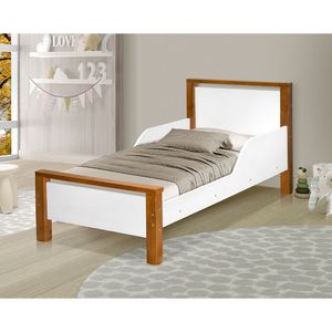 Mini Cama Infantil Montessoriana Branca- Mel+Colchão Branco