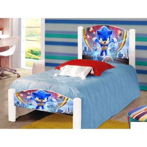 Cama Infantil Solteiro Adesivada Game Branco