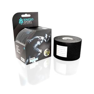 Bandagem Elástica Adesiva 5cm X 5m Preta Ks-001 - Kinesiosport