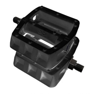 Pedal Plataforma Bmx Translúcido Rosca Grossa Pro-x Cor Preto
