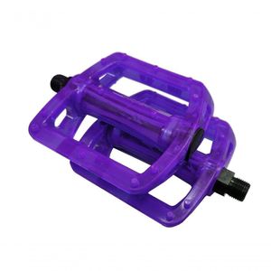 Pedal Plataforma Bmx Translúcido Rosca Grossa Pro-x Cor Violeta Escuro