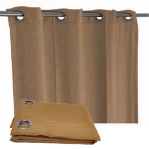 Cortina Dupla Camada 1.40X2.60M 1 Folha 8 Furos Casa Sala Porta Quarto Janela