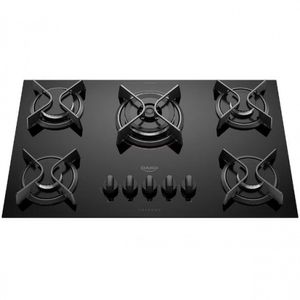 Cooktop A Gás 5 Bocas Dako Supreme Com Queimador Tripla Chama Preto Bivolt