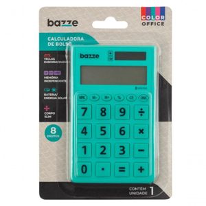 Calculadora Bazze De Bolso Azul Turquesa