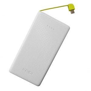 Carregador Portátil Power Bank Super Slim 5000mah Usb Kaidi Branco