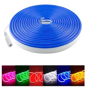 Fita Led Mangueira Neon 5 Mts Iluminação Flexível Corte 2.5 Cm - Azul