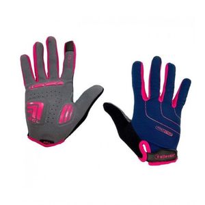 Luva Elleven Longa Azul Rosa M