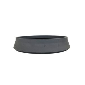 Vaso Vitória-régia Bowl 62 X 12 Cm Cor 18 - Antique Preto