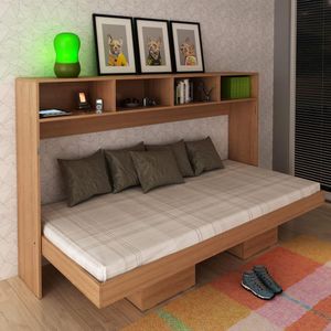 Cama Articulada Horizontal Solteiro Amêndoa