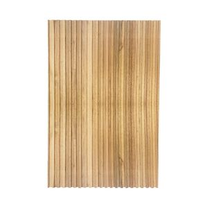Cabeceira Esmeralda Madeira Maciça Ripada 150 X 100cm Para Cama De Solteiro Marrom