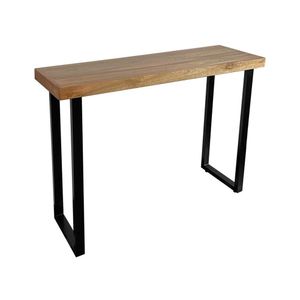 Aparador Estilo Industrial 120cm Em Madeira Maciça Base Ferro Preto Preto