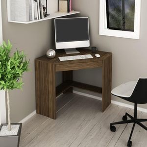 Mesa Para Escritório De Canto Nogal