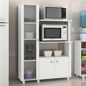Balcão Multiuso Com Portas Branco