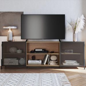 Rack 2 Portas 180cm York Para Tv Até 70 Polegadas