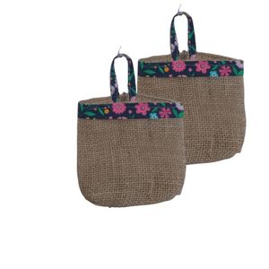 Kit 2 Saquinhos De Juta Para Suporte Orquídea Suculenta
