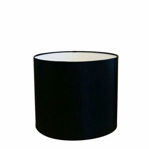 Cúpula Abajur Cilíndrica Cp-8010 Ø25x25cm Preto