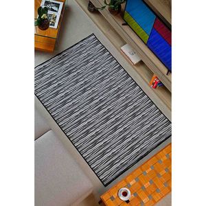 Tapete Sala Quarto Preto 1,40 X 2,00 Pratik