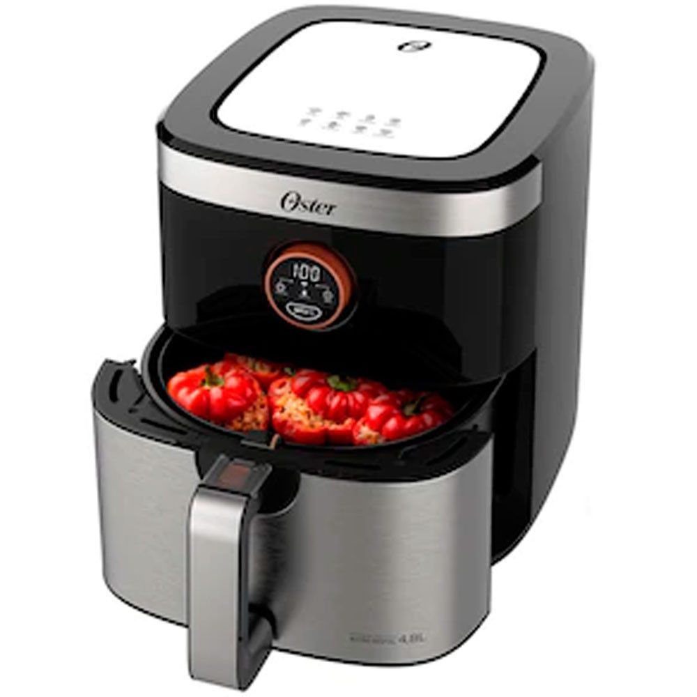 Fritadeira Elétrica Sem óleo Air Fryer 2 Em 1 Oster Ofrt660 4,8l Com