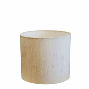 Cúpula Abajur Cilíndrica Cp-8016 Ø35x30cm Linho Bege