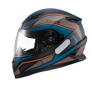 Capacete Texx Wing - Broker Azul E Laranja 58