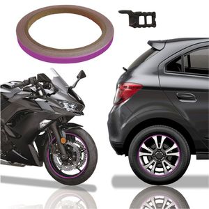 Friso De Roda Adesivo Não Refletivo Carro Aro Moto Honda Yamaha Suzuki Roxo Cor Roxo